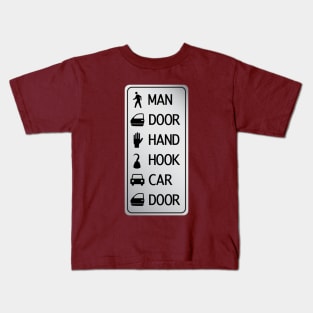 man door hand hook car door Kids T-Shirt